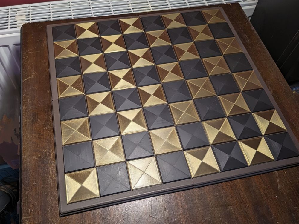Modular Chess Board, 3D printed