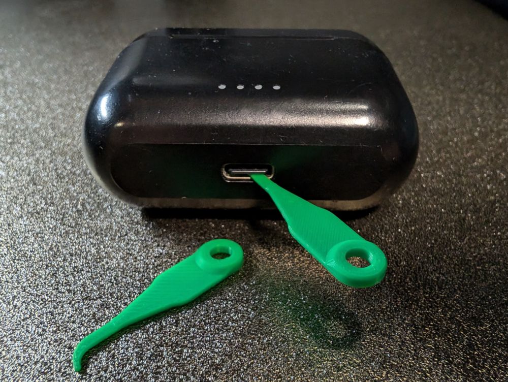 Phone Port Cleaning Tool, 3D printed