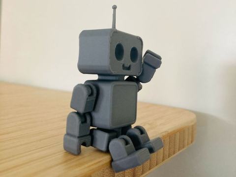 Cute Articulated Robot, 3D printed
